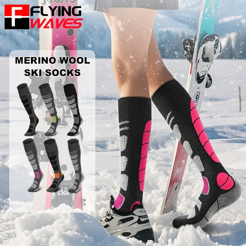 Thermal Sock Winter - 1 çift merinos yünü kayak çorapları